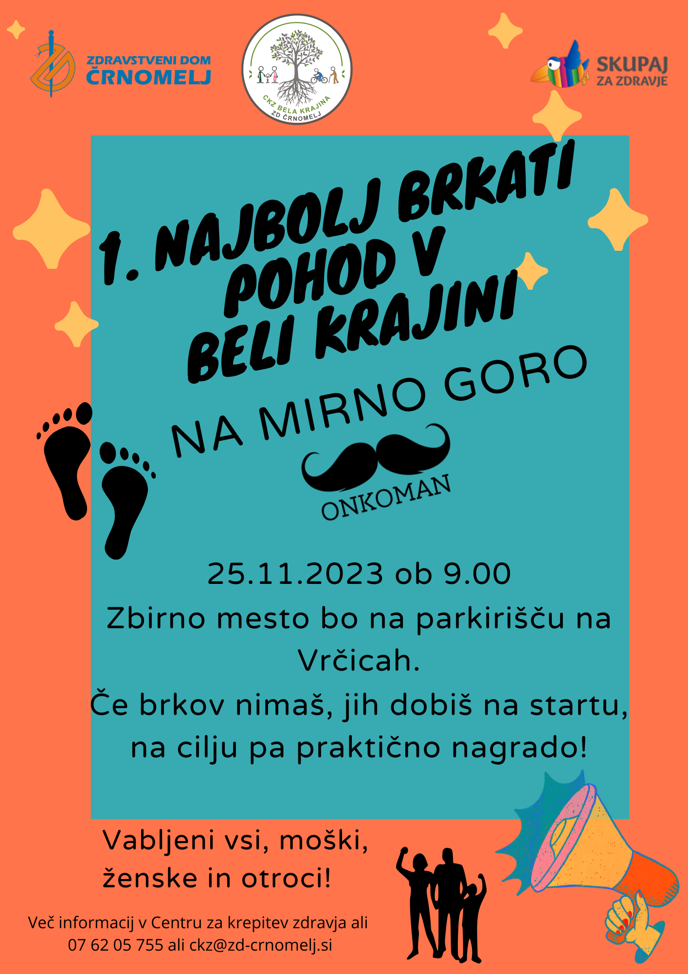 Najbolj brkati pohod v Beli krajini